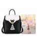  PU Leather New Exquisite Bear Tassel Backpack White