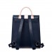  PU  New Autumn&Winter Contrast Color Backpack Blue
