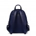  PU Leather New Delicate Flower Backpack Blue