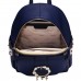 PU Leather New Delicate Flower Backpack Blue
