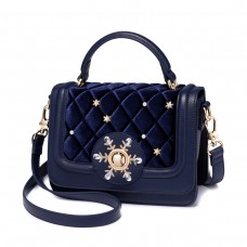  2024 New Winter Style Velvet Shoulder Bag Blue