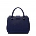  PU Leather New Delicate Flower Handbag Blue