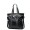  Cowhide Leather Simple Style Stylish Shoulder Bag Black