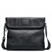  Genuine Leather  Fashion Casual Large Capacity  Messenger Bag Black