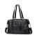  Genuine Leather Fashion Casual Large Capacity Handbag Shoulder Bag Black