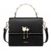 NUCELLE New Elegant Women Flouncing Handbag Shoulder Bag Black