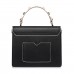 NUCELLE New Elegant Women Flouncing Handbag Shoulder Bag Black