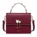 NUCELLE  New Elegant Women Flouncing Handbag Shoulder Bag Red