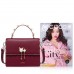 NUCELLE  New Elegant Women Flouncing Handbag Shoulder Bag Red