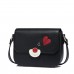 NUCELLE New Sweet Contrast Color Crossbody Bag Black