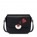 NUCELLE New Sweet Contrast Color Crossbody Bag Black