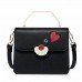 NUCELLE New Sweet Contrast Color Cube Bag Black