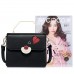 NUCELLE New Sweet Contrast Color Cube Bag Black