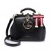 NUCELLE  Autumn&Winter New Stylish Cat Decoration Doctor Bag Black