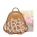  PU New Happy Deer Series School Backpack Brown