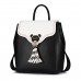  PU Leather New Exquisite Bear Tassel Backpack White