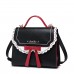  PU New School Style Lace Shoulder Bag Handbag Black