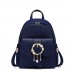  PU Leather New Delicate Flower Backpack Blue