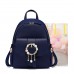  PU Leather New Delicate Flower Backpack Blue