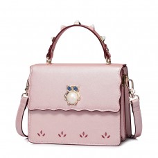  PU New Korea Style Stylish Rivet Shoulder Bag Pink