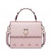  PU New Korea Style Stylish Rivet Shoulder Bag Pink