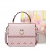  PU New Korea Style Stylish Rivet Shoulder Bag Pink