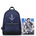  Waterproff New Fashion Pringting Travelling Backpack Blue